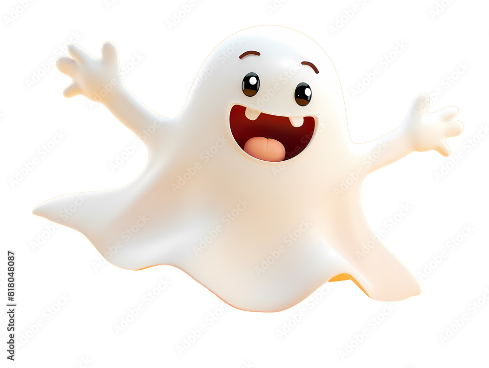 cheerful cute white cloth ghost cheerful cute white cloth ghost