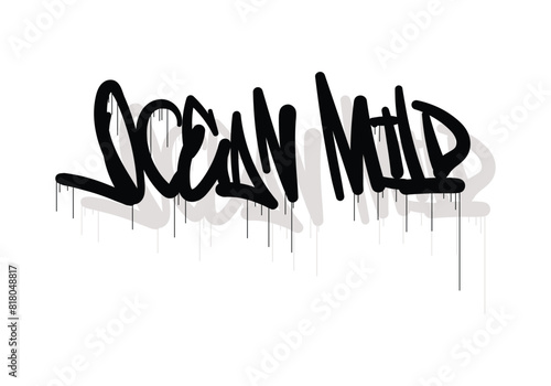 OCEAN MILD graffiti tag style design