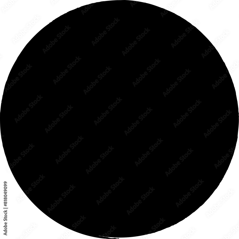 Circle ink brush stroke, round shape Circle ink brush stroke, round shape