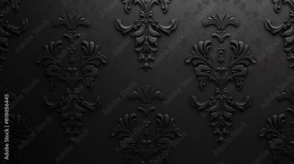 Dark damask background with pattern Dark damask background with pattern