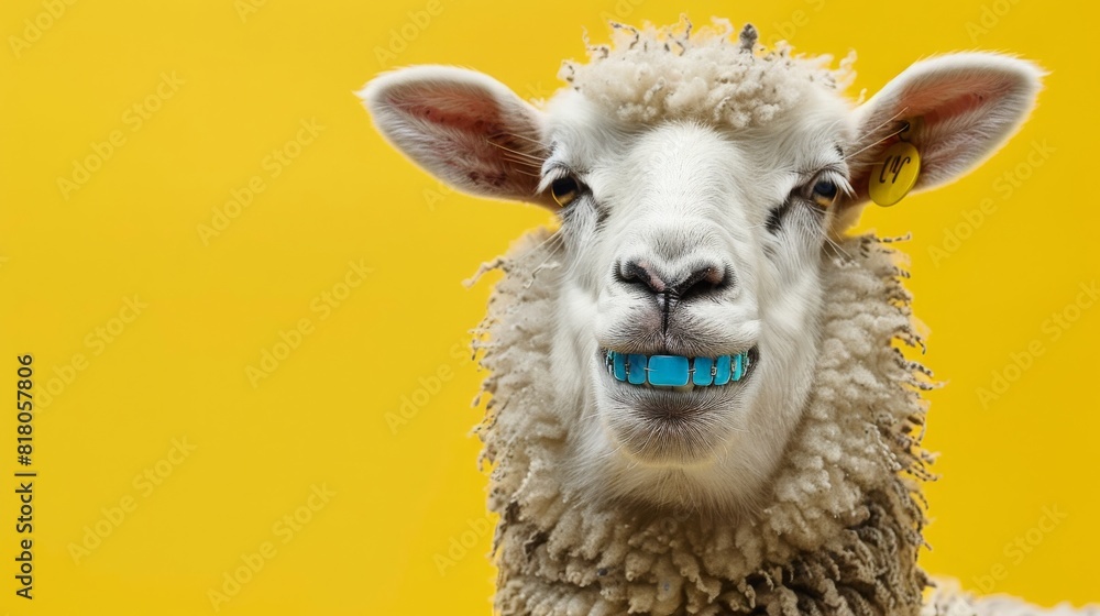 Fototapeta premium portrait of a sheep