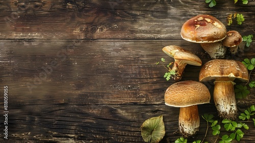 Wood with mushroom for background UHD wallpaper
