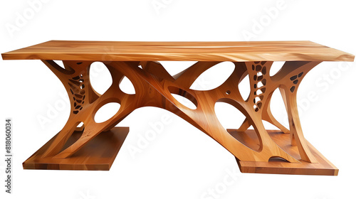 Transparent picture of antique table