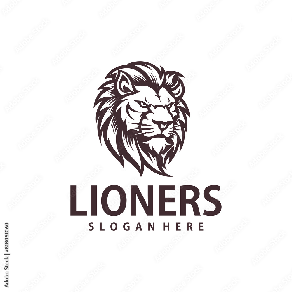 Lion king logo vector illustration