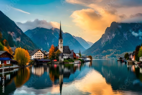 lake bled country photo