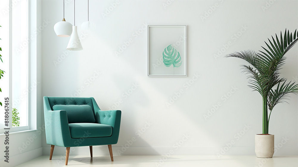 Fototapeta premium diseño de interiores minimalista sillón 