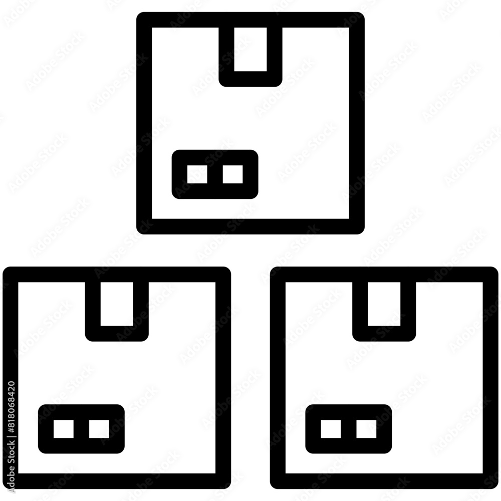 delivery package line icon delivery package line icon