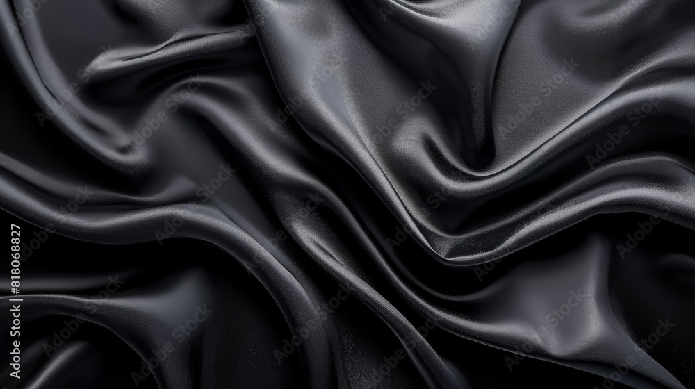 A black fabric with a shiny texture A black fabric with a shiny texture
