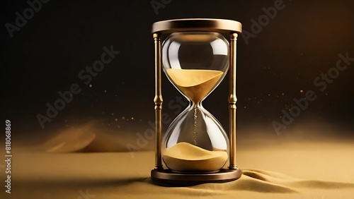 Hourglass on the sand