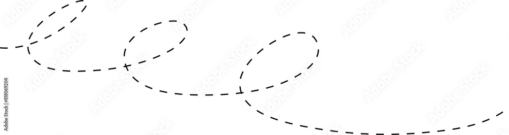 Spiral and swirl dashed line icon. Design decoration Spiral and swirl dashed line icon. Design decoration