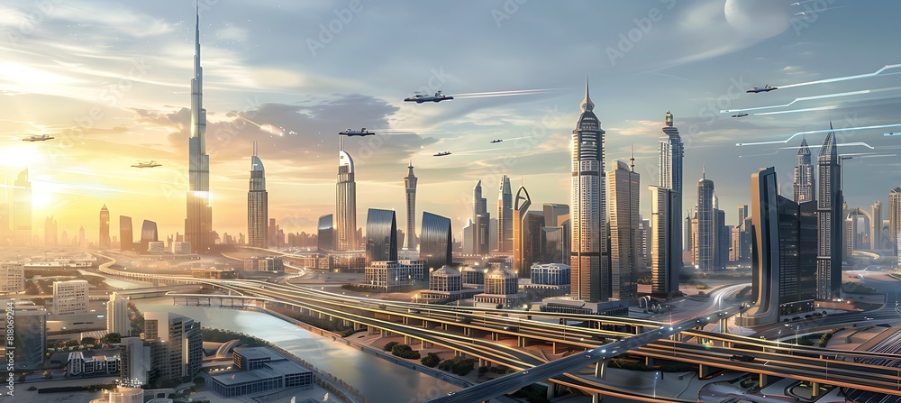 Dreaming Amongst the Glowing Towers: Exploring the Futuristic Cityscape of Tomorrow's World in Awe and Wonder (Image: A_futuristic_cityscap-EC634.jpg Dreaming Amongst the Glowing Towers: Exploring the Futuristic Cityscape of Tomorrow's World in Awe and Wonder (Image: A_futuristic_cityscap-EC634.jpg