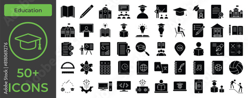 Engaging Education Icons: Enhance Your Lessons, Tutorials, and Academic Projects