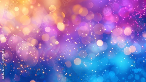 Abstract blur bokeh banner background. Rainbow colors  pastel purple  blue  gold yellow  white silver  pale pink bokeh background --ar 16 9 Job ID  4d9de2ea-1bed-4009-bbbf-665c93392aa9