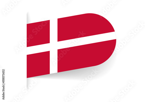 Denmark flag icon. Danish national emblem in origami style. Vector illustration. Free Download Denmark flag icon. Danish national emblem in origami style. Vector illustration. - GFXLoad