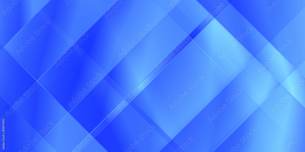 Fototapeta premium abstract blue background with light multiply and gradient color line and stripe patterns, Digital shiny geometric fractal pattern, geometric wall metal texture tech diagonal and triangle background.