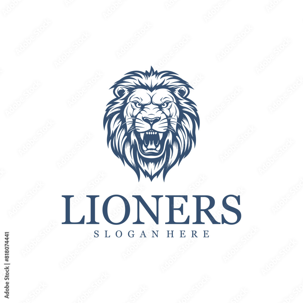 Lion king logo vector illustration Lion king logo vector illustration