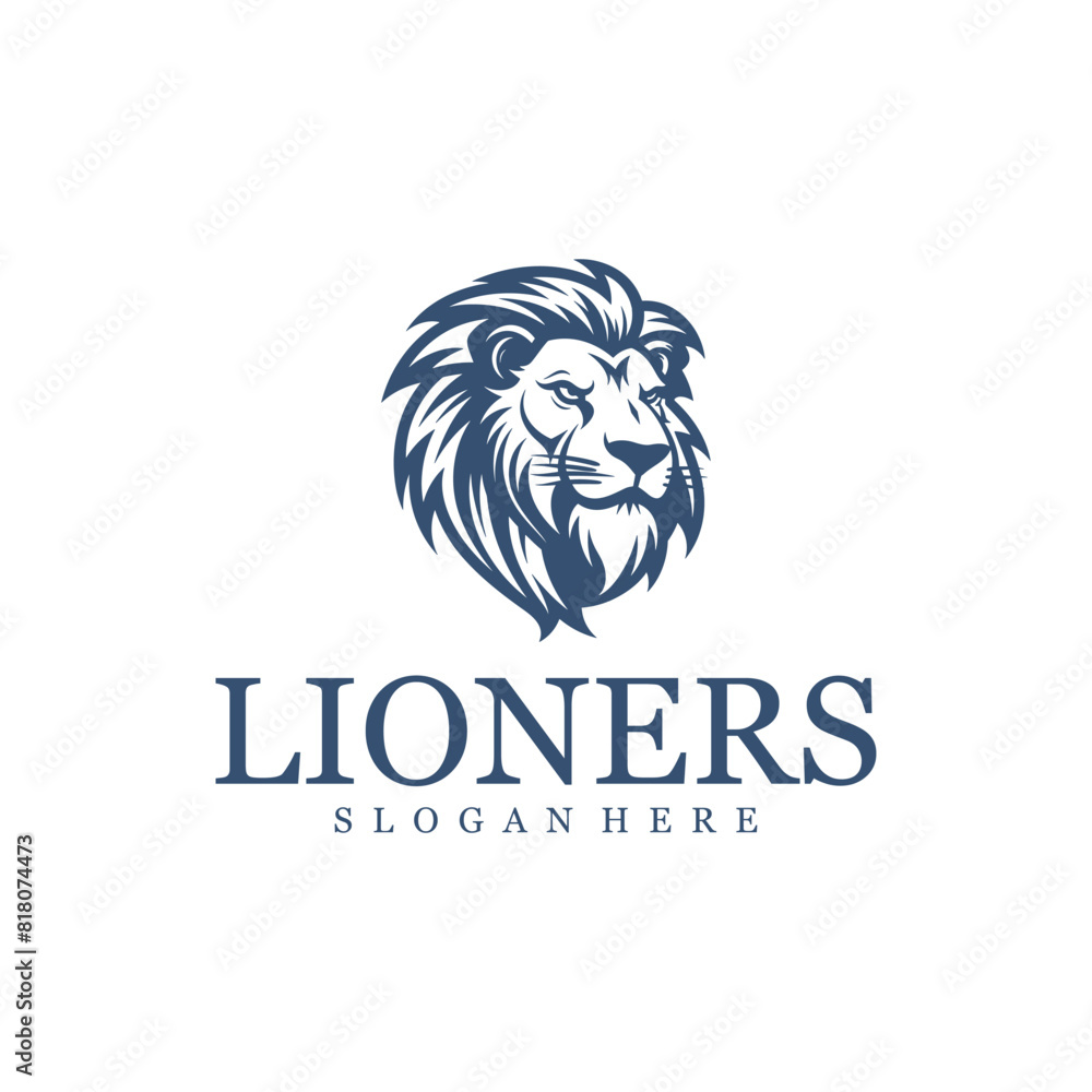 Lion king logo vector illustration Lion king logo vector illustration