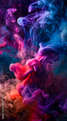 Psychedelic Swirl of Colors - Conceptual Representation of Ecstasy Drug Effects