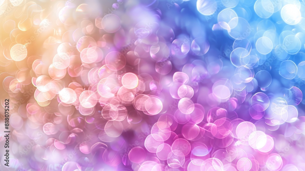 Abstract blur bokeh banner background. Rainbow colors, pastel purple, blue, gold yellow, white silver, pale pink bokeh background --ar 16:9 Job ID: e144c3b9-ca62-4b9b-b734-9db695e57e6e Abstract blur bokeh banner background. Rainbow colors, pastel purple, blue, gold yellow, white silver, pale pink bokeh background --ar 16:9 Job ID: e144c3b9-ca62-4b9b-b734-9db695e57e6e