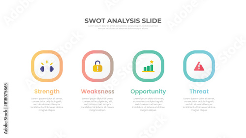 SWOT Analysis Template design