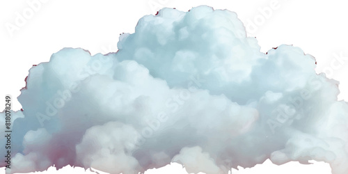 Vector realistic white soft cutout clean cumulus cloudscape cut out specials fog on transparent background.