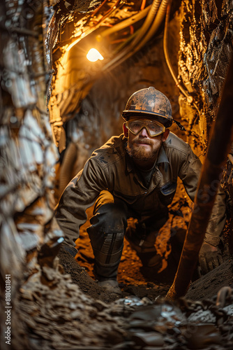 miner underground mining gold 