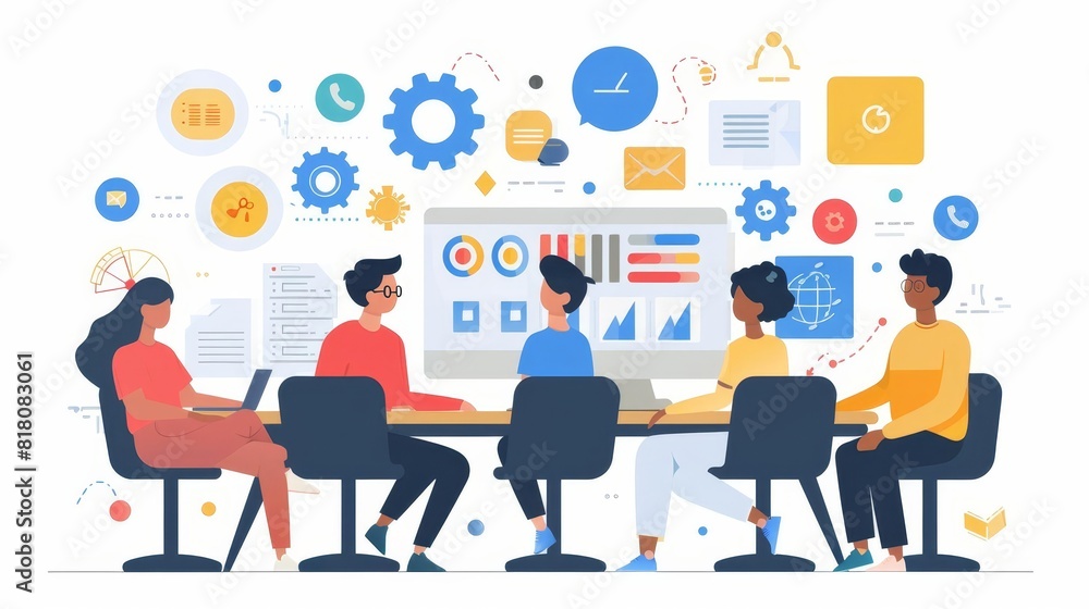 Team collaboration in a remote team management setting, dynamic and inclusive Team collaboration in a remote team management setting, dynamic and inclusive