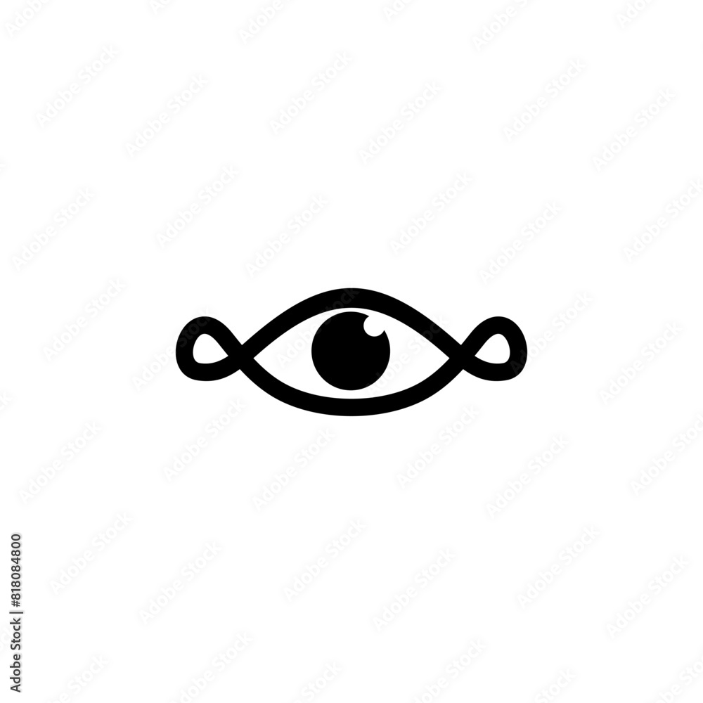 Black eye icon logo design Black eye icon logo design