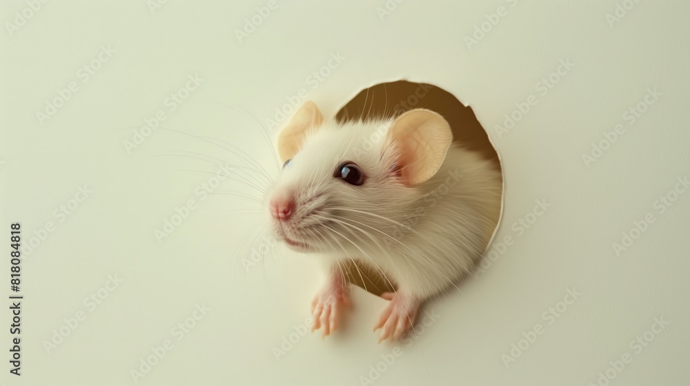 rat on white background rat on white background