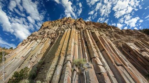majestic columnar jointing natural rock formation geological wonder scenic landscape outdoor photography photo