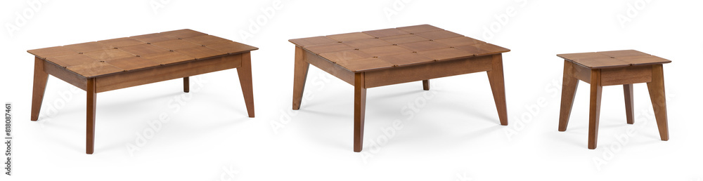 coffee table isolated white background . wooden coffee table isolated white background . wooden