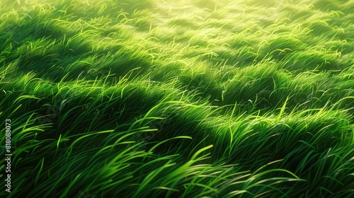 Green grass field.. Generative AI