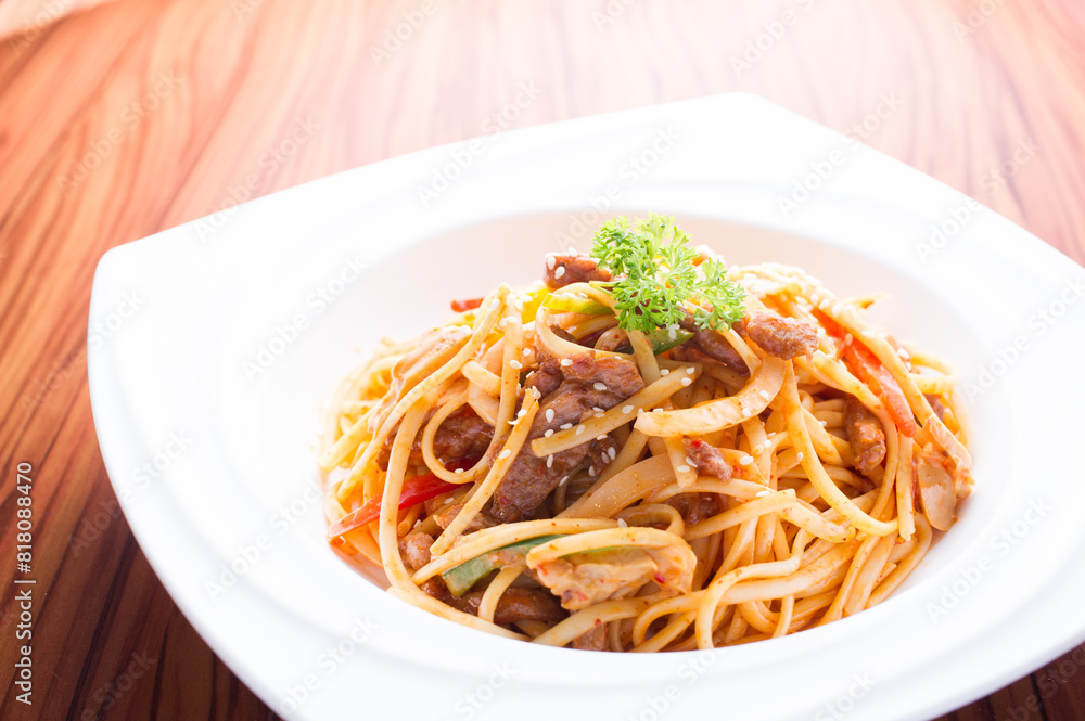 spaghetti with sauce The best healthy dishes are pasta, fish, boiled vegetables with fresh seafood, boiled eggs with tomatoes, and fried fish. spaghetti with sauce The best healthy dishes are pasta, fish, boiled vegetables with fresh seafood, boiled eggs with tomatoes, and fried fish.