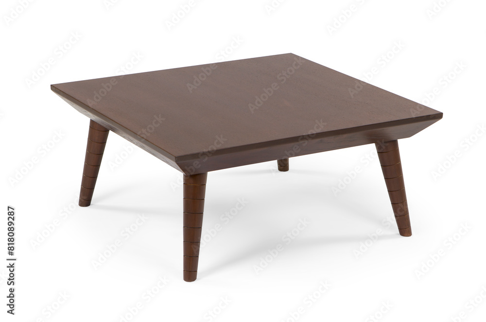 coffee table isolated white background . wooden coffee table isolated white background . wooden