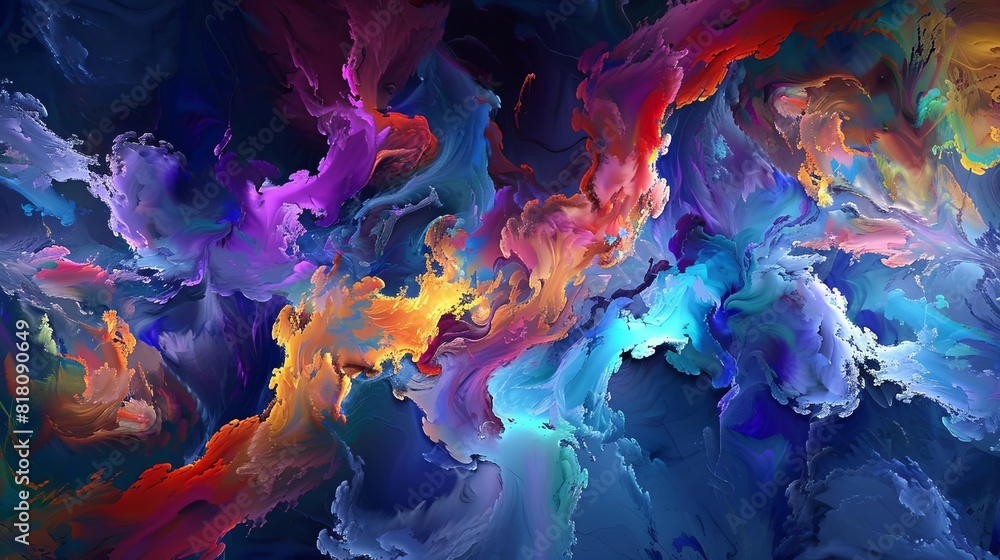 mesmerizing whirlwind of colors a captivating dance of hues and shades ai generated art