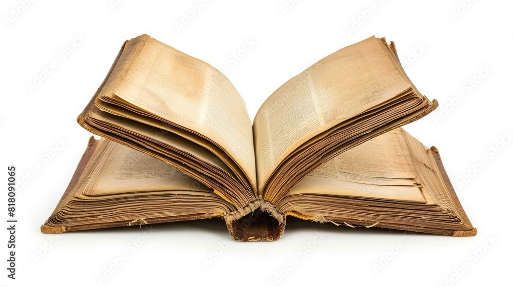 Fototapeta premium Open book isolated. Generative AI