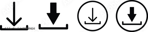 Download icon. Vector isolated elements. vector download web sign. Technology concept. eps10