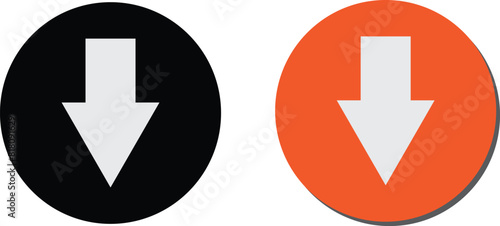 Download icon. Vector isolated elements. vector download web sign. Technology concept. eps10