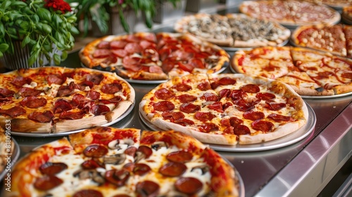Pizza selection. Generative AI