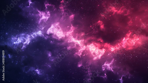 Colorful nebula in space. The image features vibrant hues of purple and pink  showcasing the beauty of the cosmos and distant stars..