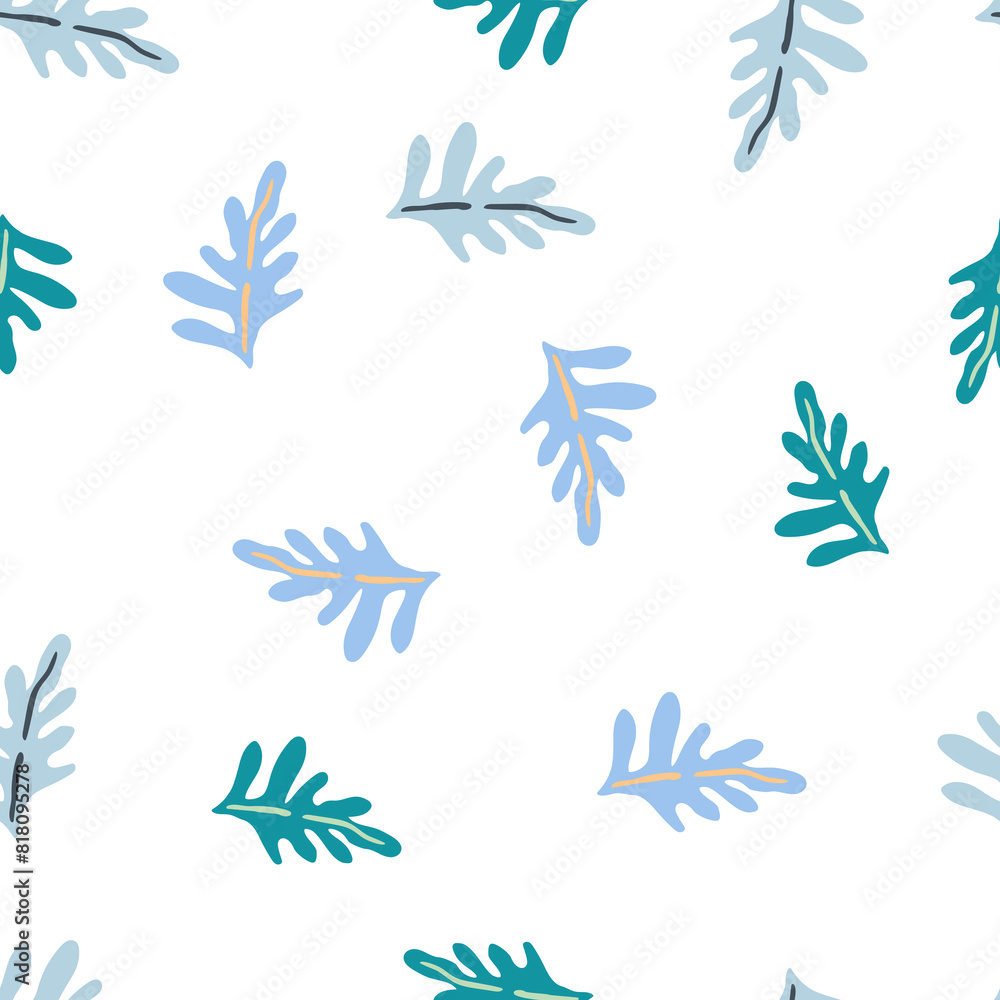Lush green leaves and exotic plants in a seamless pattern, ideal for vibrant summer textiles and nature-inspired wallpapers. Lush green leaves and exotic plants in a seamless pattern, ideal for vibrant summer textiles and nature-inspired wallpapers.