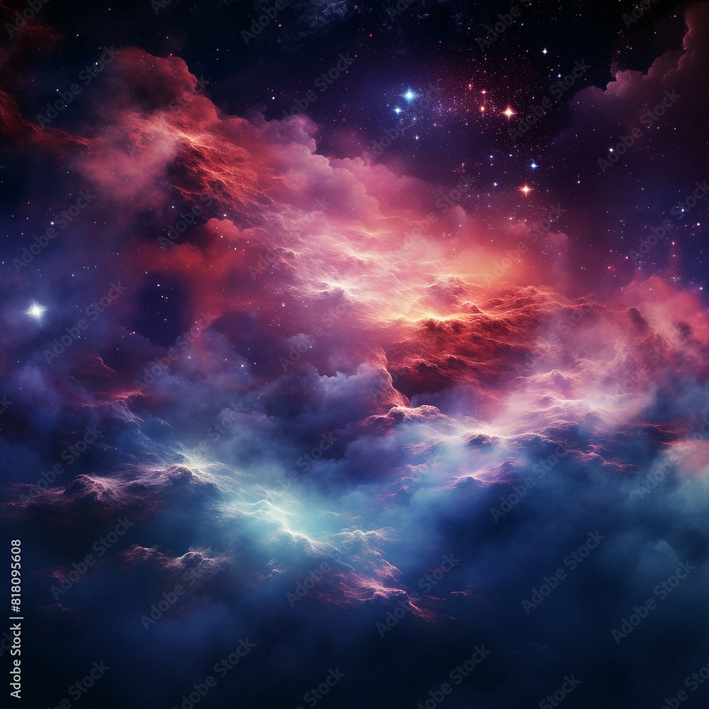 Abstract and Colorful space galaxy cloud nebula background wallpaper generative AI Abstract and Colorful space galaxy cloud nebula background wallpaper generative AI