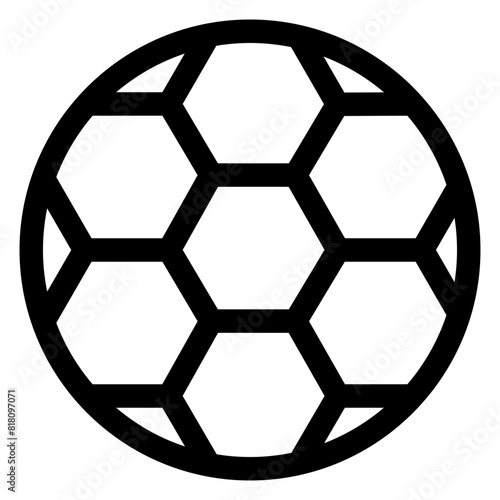 ball line icon isolated on white background