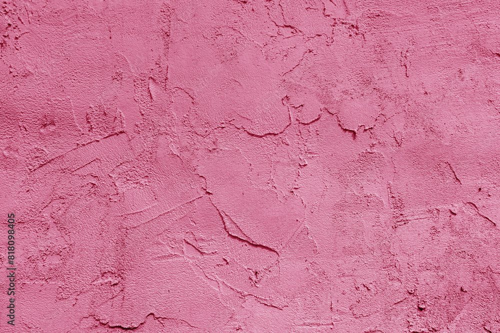 Obraz premium Pink plaster texture. Abstract construction design background.