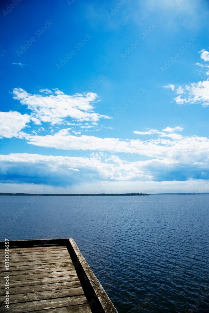 Fototapeta premium Pier Overlooking Lake