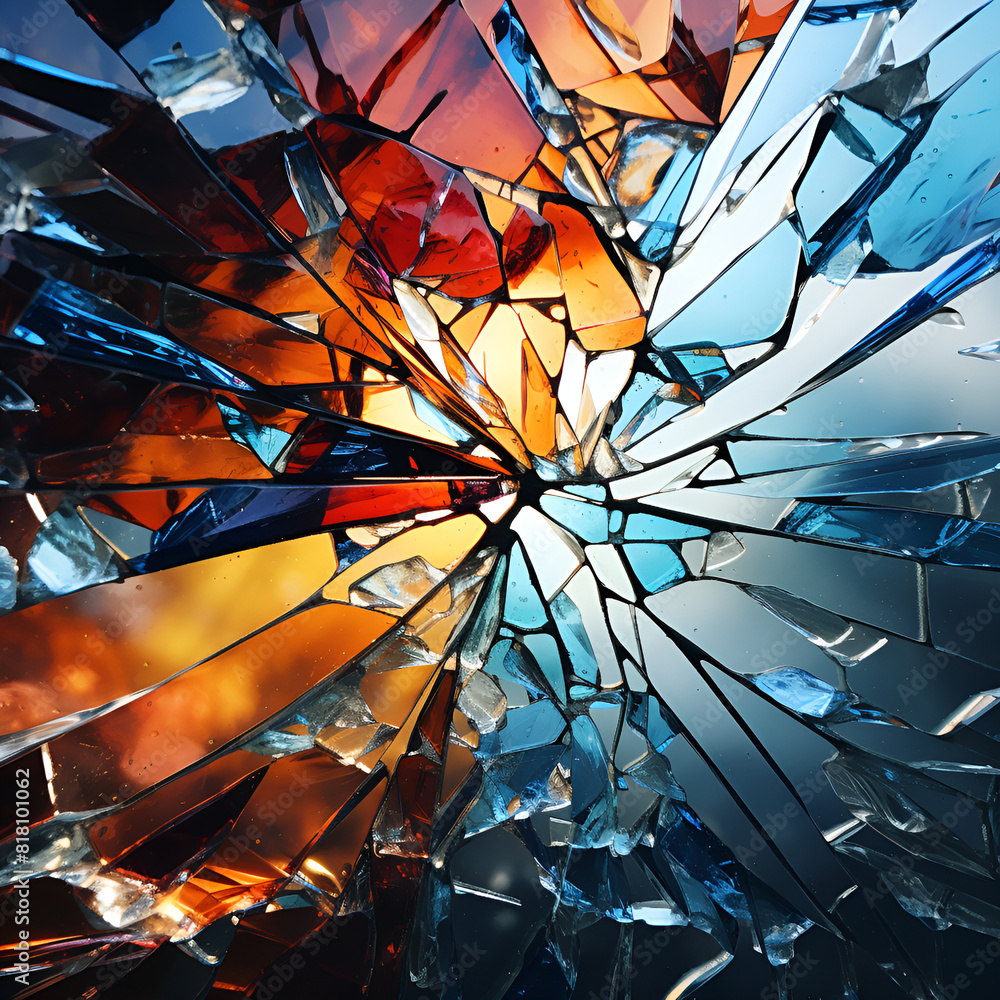 Broken Glass Background, Kaleidoscope effect. Transparent Straight Line
Broken Glass Background, Kaleidoscope effect. Transparent Straight Line
