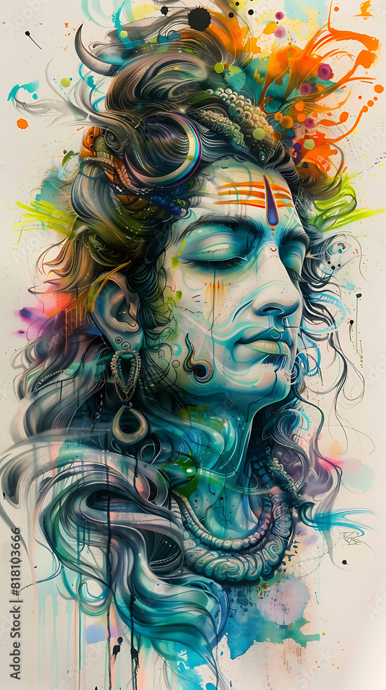 Image of Lord Shiva, god of abundance. and protects the worshiper from illness Image of Lord Shiva, god of abundance. and protects the worshiper from illness