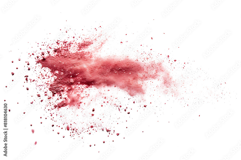 Red soil splash isolated on white Red soil splash isolated on white