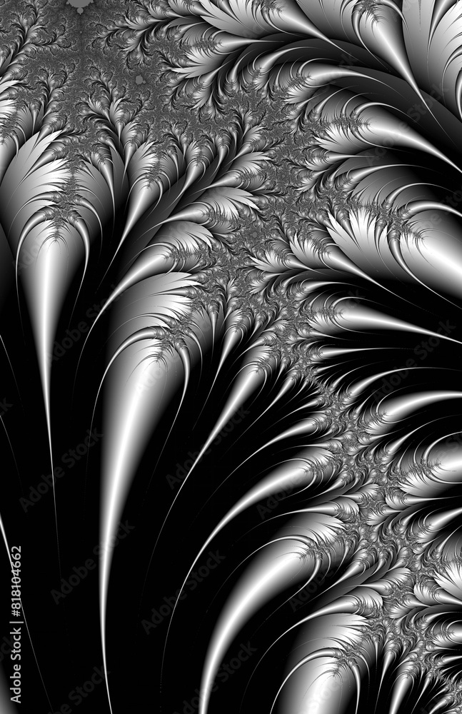Silver And Black Abstract Silver And Black Abstract