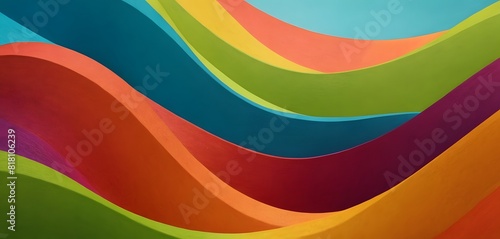 Abstract colorful background  with wavy lines textures